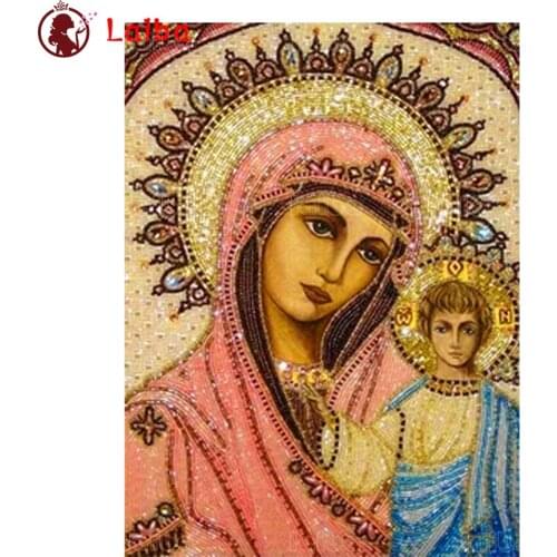 5D DIY Diamond Painting Hot selling home art, Virgin Mary, religion cross stitch mosaic full square/round diamond embroidery