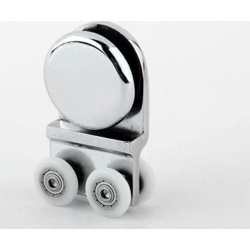 8pcs Shower room conjoined hanging wheel, door crane wheel, real pulley bathroom, bathroom room accessories, glass hanging wheel