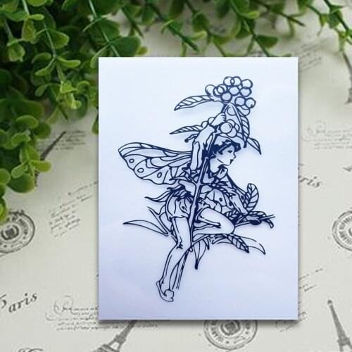 9*6 Fairy Fruit Fairy Stamps Transparent Silicone Stamp/Seal DIY Scrapbooking/Photo Album Christmas Halloween Sheets