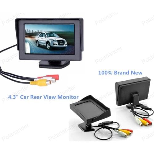 High Definition 4.3 Inch TFT LCD Car Rear View Monitor for car parking reversing ,free shipping