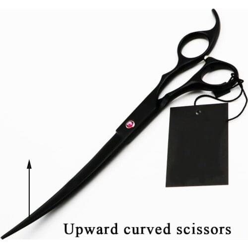 Brand 8 Inch Cutting Scissors Professional Shears hair Black Hairdressing Barber Pet Scissors Human Dogs Cats High Quality