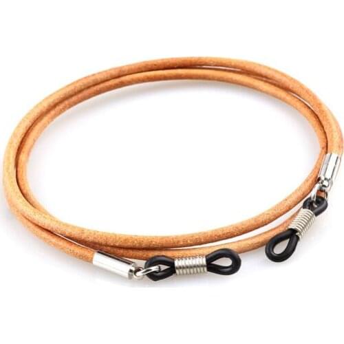 Handcrafted Full-Grain Smooth Buffalo Leather Spectacles Cord Lanyard Glasses Chain