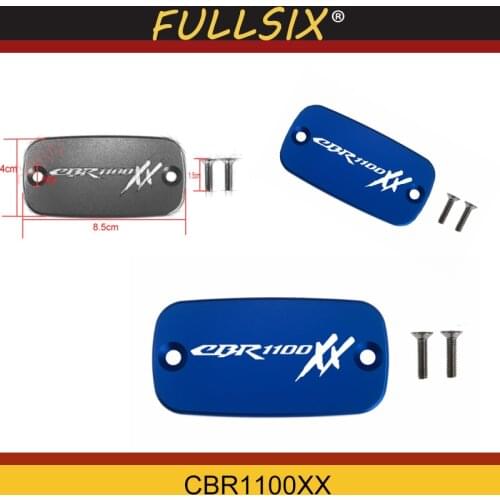 CNC Aluminum Motorcycle Brake Fluid Fuel Reservoir Tank Cover Cap FOR HONDA CBR 1100 XX CBR1100 XX 1997-2002