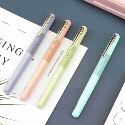 EF Nib Colored Fountain Pen With Ink Absorber Set High Writing Stationery Kids School Office Gifts For Student Supplies Qua U1I7