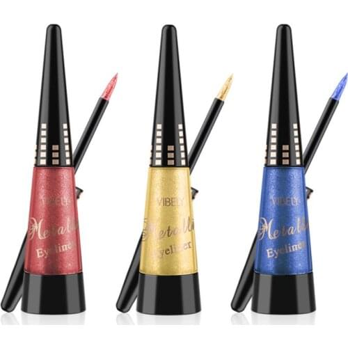 Colorful Shiny Pearly Eyeliner Waterproof Sweatproof Quick-drying Smooth Diamond Highlight Eyeliner Long-lasting Makeup TSLM1