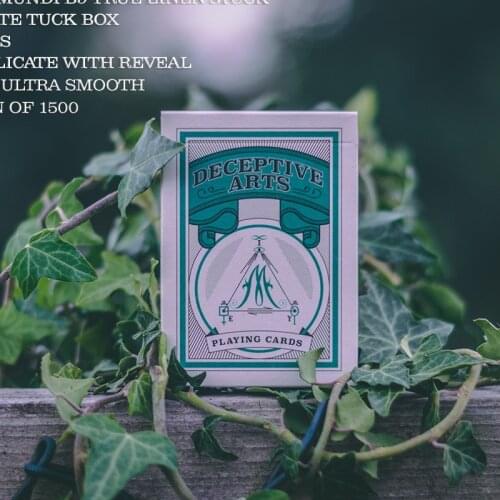 Deceptive Arts Playing Cards Poker Size Deck Cartamundi Custom Limited Edition Magic Props