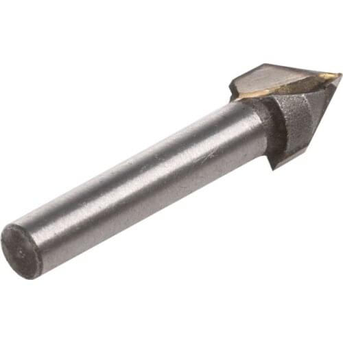 1/4" CNC 60 Degree Router Engraving V Groove Bit Wood Working Tool 6x10mm