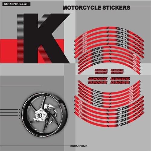Motorcycle inner wheel Stickers rim reflective decoration decals For BMW G310GS