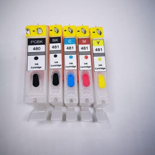 Refillable Ink Cartridge PGI-480 PGI-480XL CLI-481XL for Canon PIXMA TS704/TR7540/TR8540/TS6140/TS8140/TS9140