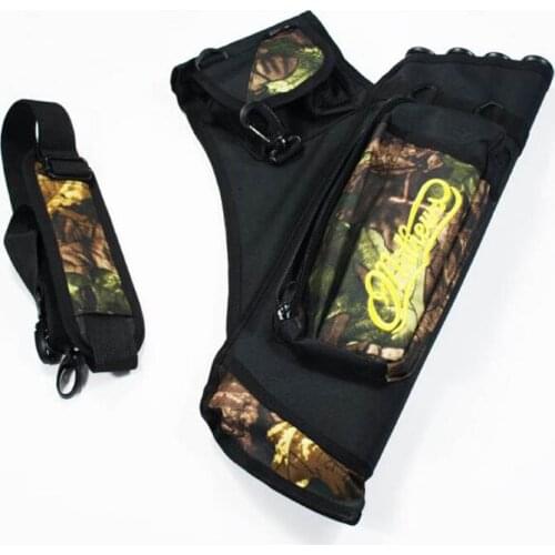 4Tubes Archery Arrow Quiver Waterproof in Camouflage Arrows Tube Holder Shoulder Bag Hunting Recurve Bow