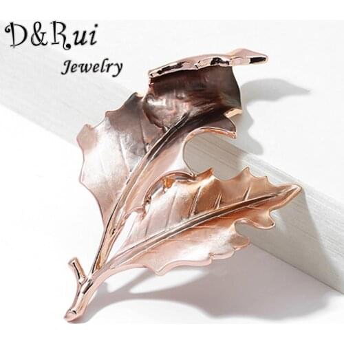 2020 Leaf Brooches Pins Unisex Women And Men Trendy Alloy Plant Brooch Coat Dress Wedding Decoration Pin Jewelry Gifts Badges