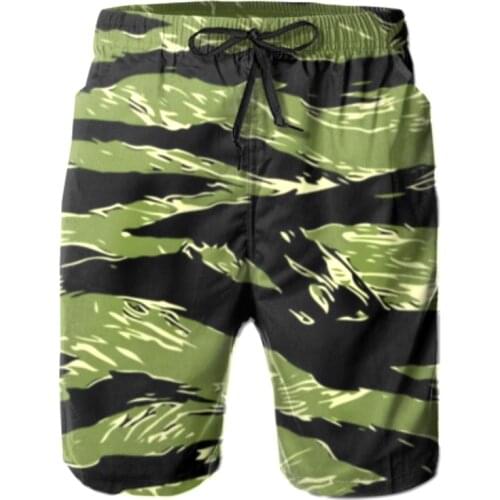 Men Camo Swim Trunks Green Black Swimming Shorts Sexy Swimwear Drawstring Elastic Athletic Summer Beach Pants With Pockets