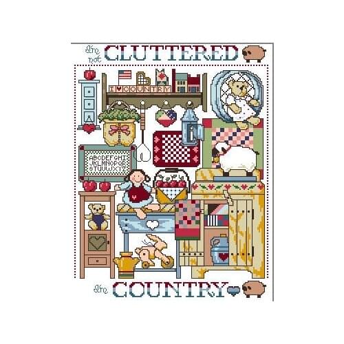 Lovely kit 19-20 Cross stitch Handmade 14CT Counted Canvas DIY,Cross-stitch kits,Embroidery JL105 Baby House 36-43