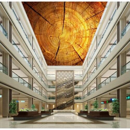 Wallpaper 3d mural Fantasy tree rings ceiling 3d wallpaper modern for living room murals Non woven roll Wall Decoration