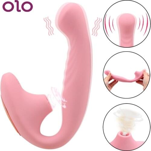 OLO Dildo Vibrators Vagina Sucking Sucker Clitoris Stimulation Oral Sex Female Masturbation Sex Toys For Woman Sex Products