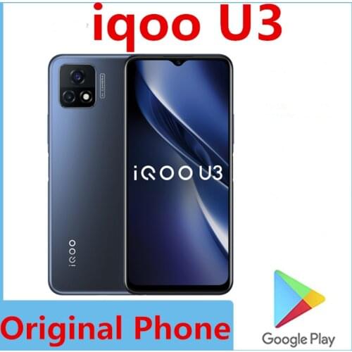 Original Vivo iqoo U3 5G Smart Phone Fingerprint Face ID 48.0MP Dimensity 800U 5000mAh 18W Super Charger 6.58" 90HZ Screen OTA