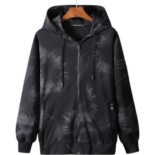 Autumn mens zipper cardigan plus size hoodie mens jacket cardigan oversized mens hoodies sweatshirt men 9XL 7XL 8XL