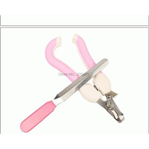 By dhl 100set Pet Toe Care Stainless Steel Dogs Cats Claw Nail Clippers Cutter Nail File Portable Scissors Trim Nails Pet