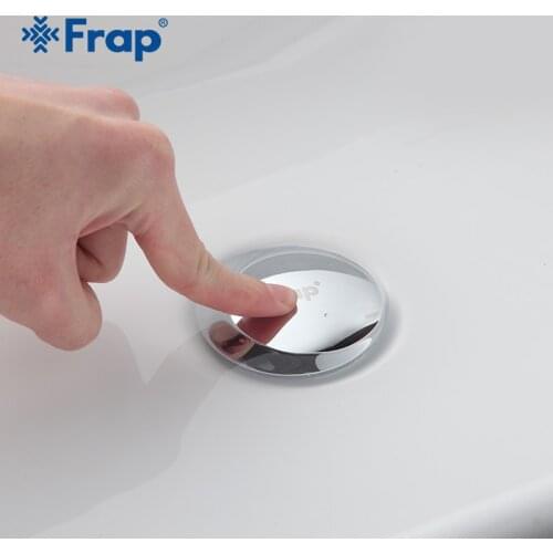 FRAP Modern style Bathroom Basin Pop Up Vanity Vessel bath Sink Drain With Overflow Hole Bathroom Hardware accessories F65-2