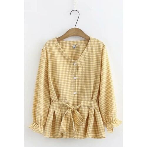 Plus Size XL-4XL Womens Blouse Green Red 8/10 Sleeve Cotton Officewear Blusas Ladies' Casual Tops