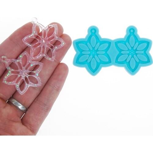 Silicone Flower Earring Mold Resin Earring Mold Resin Jewerly Earring Charm DIY Resin Earrings 10369760