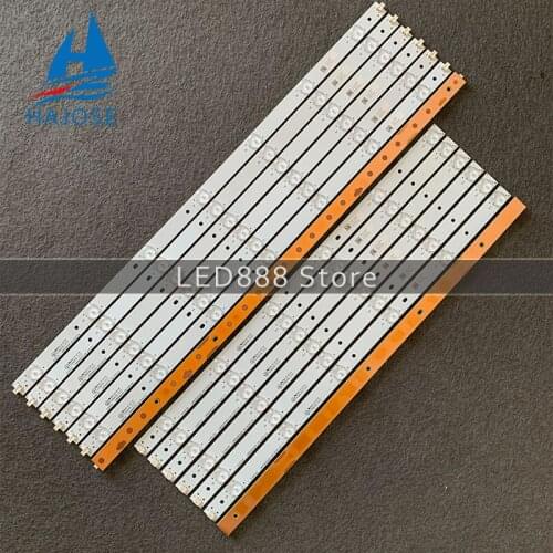 14PCS LED Backlight Strip For Phi lips 55"TV 55PFK5109 LD55U3100 LBM550P0701-AG-3(HF)(0) AH AR-4 AQ 55PFS5709 TPT550J1-DUJSGE