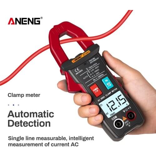ST203 Clamp Meter 4000 counts Digital Multimeter True-RMS AC/DC Voltage NCV Resistance Surge Inrush Current Auto Range Flash l