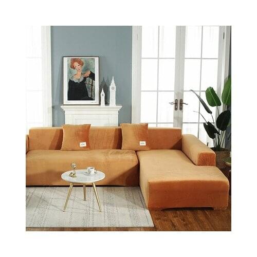 Thick solid Plush sofa cover elastic antiskid Nordic simple one package Princess cover