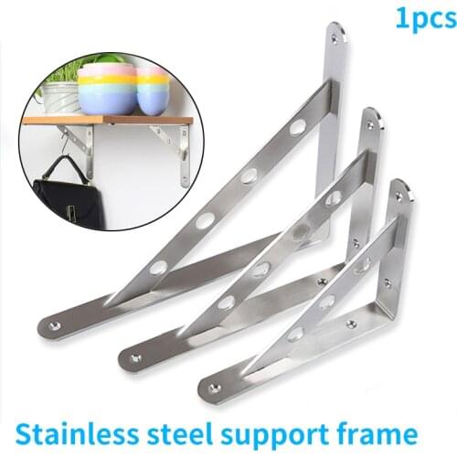Thickened stainless steel tripod, bracket support, kitchen rack, super-strength load-bearing clapboard laminate bracket