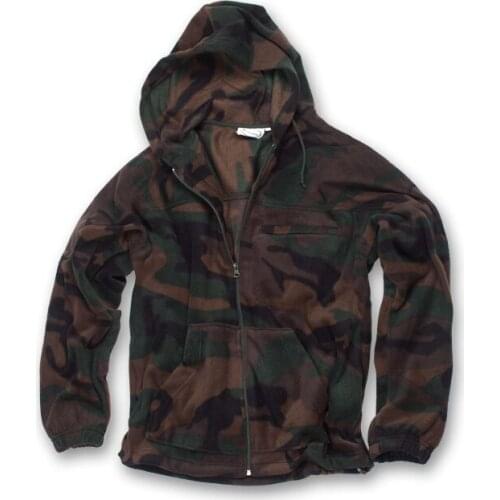 Knitted sweater fleece hooded winter hunting snow sports sweatshirt male