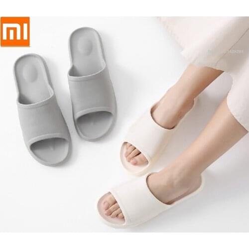 Xiaomi New Leisure bathroom home men woman slippers dust-proof Non-slip Soft bottom Bathing flip flop Lightweight Sandals