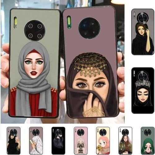 YNDFCNB Arab Islamic Girl Muslim Women Phone Case for Huawei Mate 20 10 9 40 30 lite pro X Nova 2 3i 7se