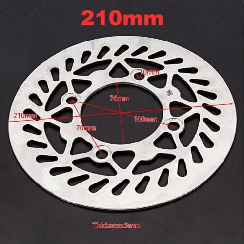 Motorcycle Parts 210mm Front Brake Disk Roter For Dirt Pit Bike 70cc-160cc CRF KLX SSR TTR