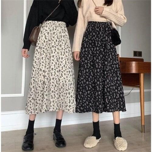 Woman Skirts Skirt Spring Summer Womens Wear Skirt 2021 Skirt Chiffon High Waist A- line Skirt Mujer Faldas Saias Mulher