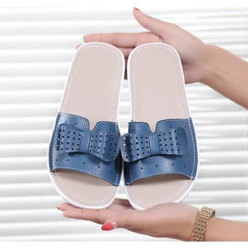 Women Sandals Platform Sandals Shoes Women Bow 2021 Summer Sandals Slipper Wedges Flip-flops Beach Shoes Female Slippers WSH3826