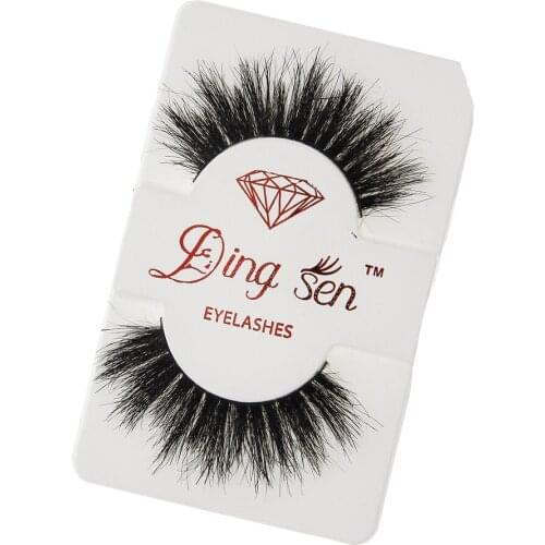 1Pair Handmade 3D Real Horse Hair False Eyelashes Natural Thick Long Messy Fake Eye Lashes Cross Soft Eyelash Extension #246293