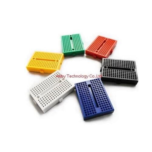 10pcs/lot SYB-170 Mini Solderless Prototype Experiment Test Breadboard 170 Tie-points 35*47*8.5mm