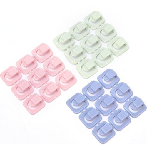 18PCS/Set Wire Cable Organizer Computer Data Cable Clip Fixer Line Organizers Cord Tie Clamps Adhesive Fastener Storage Buckle