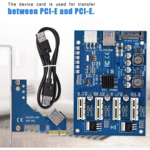 PCI-E to PCI-E Adapter Card Converter Extender Card Expansion Kit Compatible for Windows Linux Mac converter extender card