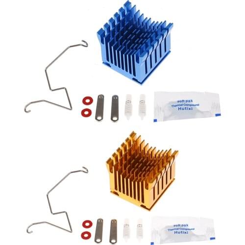Aluminium Southbridg Heatsink Motherboard South North Bridge Chipset Radiator 40(L)x43(W)x36(H) MM Blue/Gold