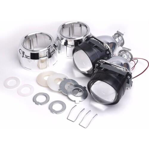 20pcs bi-xenon lens with Shroud 2.5inch projector lens for H4 H7 Bixenon bi-xenon lens H1,H11,9005,9006 car hid headlight