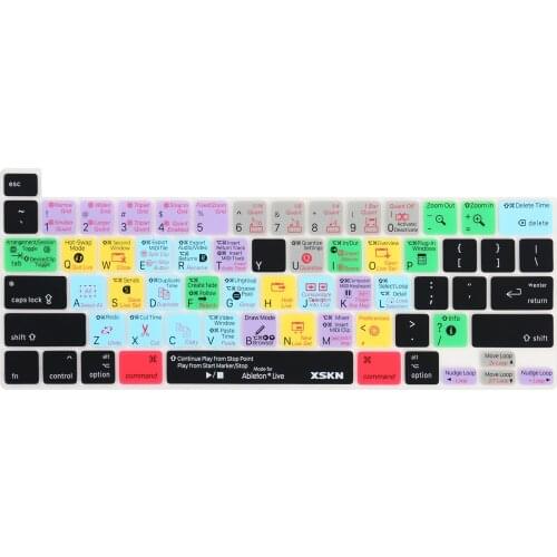 XSKN Final Cut Pro X 10.4 Shortcuts Keyboard Cover Skin for US Version A2251 A2289 MacBook Pro 13 inch with Touch Bar & Touch ID