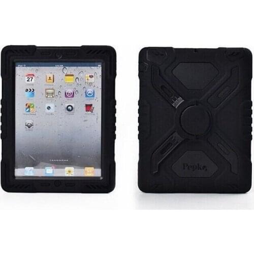 DHL free shipping Pepkoo Spider Extreme Military Heavy Duty Waterproof Dust/Shock Proof with stand Hang cover Case For iPad2 3 4