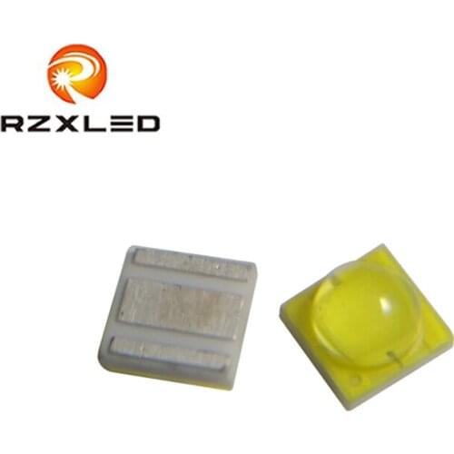 50pcs/lot LED1W 3V CRI80 White5000K 5500K 6000K Diode Ceramic XBD 2525Package Chip