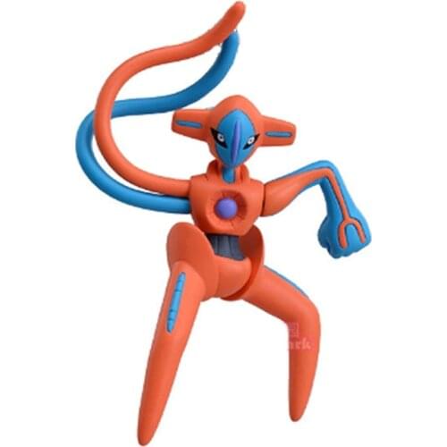 Genuine TAKARA TOMY Pokemon Cartoons Anime Figures Doll Alien Deoxys Action Figure Collectible Hand-Made Toys Kids Gifts