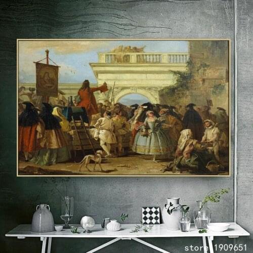 Cotton no frame classical court figure people landscape canvas printings oil painting printed on cotton art decoration picture