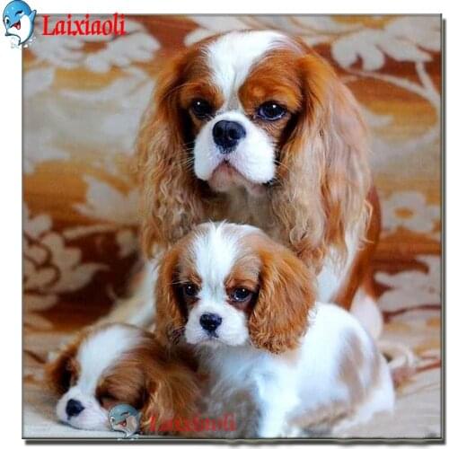 Cavalier King Charles Spaniel Diamond Painting Full Square Diamond Embroidery Mosaic Sale cute puppy dog Art Cross Stitch decor