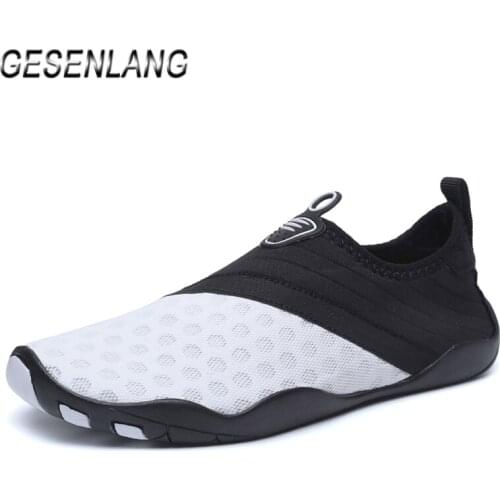 Summer Mens Beach Water Shoes Big Size Quick Drying Nonslip Lightweight Soft Outdoor Fishing Wading Swimming Pool Aqua Sneakers