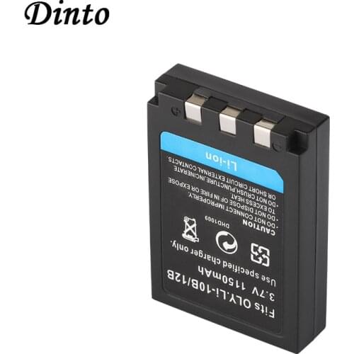 Dinto 1pc 1150mAh Li-10B Li10B Li 10B Li-12B Li12B Li-ion Camera Battery for Olympus u-300 400 500 600 800 810 C-760 Li 12B