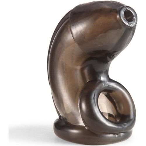 Reusable Chastity Device Penis Extension Rings Delay Ejaculation Sex Toys For Men Cock Ring Penis Sleeve Cock Cage Erotic Toy